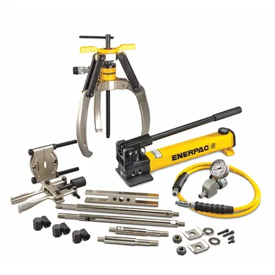 ENERPAC Hydraulic Puller Set: 5 ton Capacity with Attachments - Ram Puller Sets