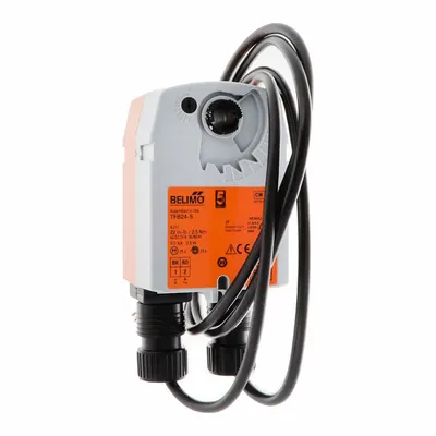 Belimo Damper Actuator: Dampers, On/Off, Spring Return, 22 in-lb, 24V AC/DC - Fail-Safe Actuators with Spring Return