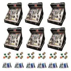 This portable training system is designed for hands-on education in variable frequency drive operation, programming, and troubleshooting. It includes an Instructor's Guidebook and is suitable for industrial maintenance training programs, vocational schools, and plant engineering teams. The system measures 24 in x 24 in x 26 in and comes in a 6-pack configuration.