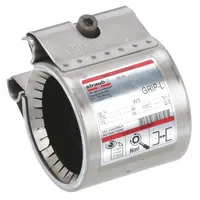 Bolted Coupling: Polished 316 Stainless Steel, For Axial, 1 in Connection (MPN G20101-SI)