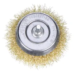 This nonsparking light-cleaning brush features a crimped brass fill for safe removal of debris, corrosion, or light residue from soft materials without causing damage. With a 1-3/4 in brush diameter and 1/4 in shank, it is suited for cleaning tasks in environments where sparking must be avoided. The 0.006 in fill diameter and 3/4 in fill length provide gentle yet effective cleaning action.