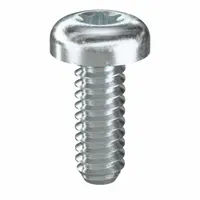 Machine Screw: #6-32 Thread Size, 3/8 in Lg, Steel, Zinc-Plated, Pan, Torx®/Star, 100 PK (MPN 480320)