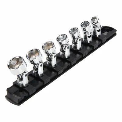 TEKTON Socket Set: SAE, 7 Pieces, (7) 6-Point, 1/4 in Drive Size - SAE Flex Socket Sets