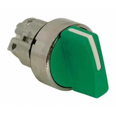 SCHNEIDER Short-Handled Selector Switch: 22 mm Panel Mount Size, 2 Positions - Selector-Switch Operators