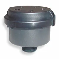 SOLBERG Filter Silencer: 1/4 in (M)NPT Inlet Size, 4 cfm, 2.13 in Overall Ht, 2.62 in Outside Dia (MPN PS-04-025)