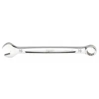 MILWAUKEE Combination Wrench: Chrome Vanadium Steel, Chrome, 16 mm Head Size, 8 1/4 in Overall Lg (MPN 45-96-9516)
