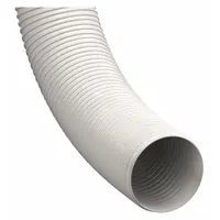 This FDA-certified thermoplastic duct hose is designed for conveying dust, fumes, and light bulk materials in industrial ventilation and material handling systems. With a 2-inch inside diameter, 25-foot length, 17 psi pressure rating, and 3.5-inch bend radius, it operates from -60° to 275°F. Suitable for applications requiring sanitary conditions