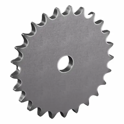TRITAN Roller Chain Sprocket: No Hub, For Single Strands, 40, 25 Teeth, 3.989 in Pitch Dia - Size 40 Plain-Bore Roller Chain Sprockets
