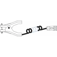 This accessory includes a 20 ft coiled cable with a small drum clamp and quick connect, designed for use with Mfr. No. LE600I StaticSure units. It facilitates grounding connections in static-control applications
