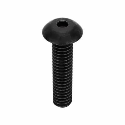 KERR LAKESIDE Socket Head Cap Screw: #8-32 Thread Size, 3/4 in Lg, Button, Black Oxide - Button Head Socket Cap Screws