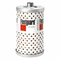 Cartridge oil filter for engine lubrication systems. Overall length 13 3/8 in, width 10 5/16 in. Compatible with Eaton Yale & Towne vehicles. Removes contaminants to protect engine components