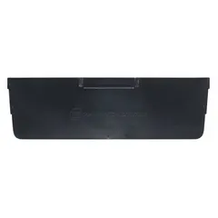 Electrostatic discharge conductive bin divider in black, measuring 10 1/4 inches by 4 inches. Compatible with QUANTUM STORAGE SYSTEMS model QSB109. Used to organize and separate components within ESD static-control hanging and stacking bins, protecting static-sensitive parts in electronics assembly and cleanroom environments.