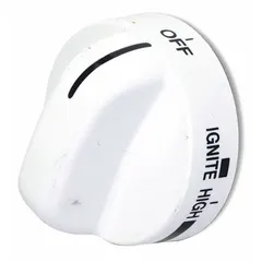 Replacement knob for Whirlpool ovens, used to control oven settings such as temperature and mode. This OEM part is designed for specific Whirlpool oven models.