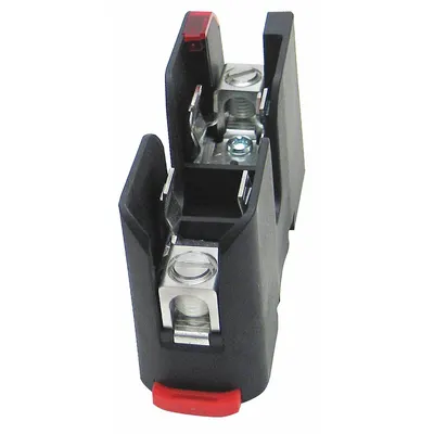 LITTELFUSE Fuse Block: Open Block Design, 1 Pole, 600 V AC, Pressure Plate - Fuse Blocks for Midget Fuses