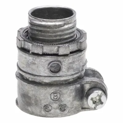 BRIDGEPORT 407-DC2 Straight Squeeze Connector - Straight Connectors - Squeeze Clamp Style