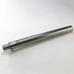 In-shot burner tube for use in HVAC systems, boilers, and water heaters. Delivers a controlled gas-air mixture for combustion. Replacement component for heating equipment.