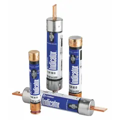 The LITTELFUSE FLNR250 is a Class RK5 time-delay blade fuse from the FLNR Series, rated 250 A at 250 V AC and 125 V DC. It is non-indicating and designed for overcurrent protection in industrial power distribution systems, motor circuits, feeders, and branch circuits where high inrush currents occur.