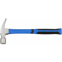 Straight Framing Hammer: Steel, Ribbed Grip, Fiberglass Handle, 22 oz Head Wt, 15 in Overall Lg (MPN 6DWJ2)