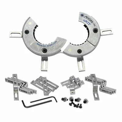 AEGIS 70 Split Ring Kit: Split, For 2 11/16 in Shaft Dia, 4 1/8 in Ring Outside Dia - Universal Frame Shaft Grounding Ring Kits