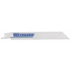 Set of five 9-inch reciprocating saw blades for cutting thin metal. Each blade has a thickness of 1.1 mm and is suited for rigid, straight cuts in sheet metal, tubing, and profiles. Commonly used in demolition, fabrication, and maintenance tasks.
