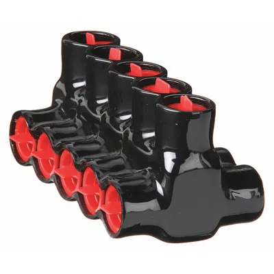 BLACKBURN Multitap Connector: 5 Port, Double-Sided Entry, 10 AWG – 350 kcmil Wire Size - Dry-Location Double-Sided Entry Multitap Connectors