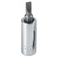 SK PROFESSIONAL TOOLS Socket Bit: 3/8 in Drive Size, Slotted Tip, #6 Tip Size, 2 45/64 in Overall Lg (MPN 45473)