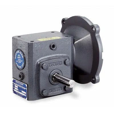 BOSTON GEAR Speed Reducer: 40:1, 44 RPM, 7.6 hp Input Max, 9566 in-lb Output Max, Round - Direct-Drive Right-Angle Speed Reducers
