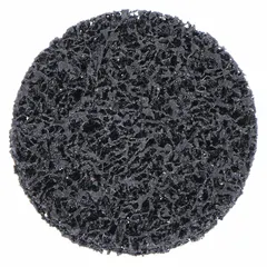 2-inch diameter coating-removal disc for thin-gauge metals. Extra-coarse silicon carbide abrasive rapidly strips paint, rust, and coatings without altering the base material. Provides a consistent finish in surface conditioning applications.