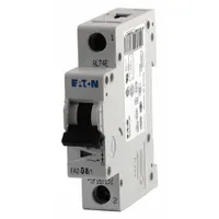 C-curve, 1-pole supplementary protector rated 8 A for overcurrent and short-circuit protection of branch circuits and control equipment. Suitable for DIN rail mounting, with lug terminals. Complies with UL1077. AC voltage rating 277/480V, DC voltage rating 48V, maximum interrupting rating 15kA at 277V AC