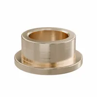 Flanged Sleeve Bearing: Bronze, SAE 841, 8 mm Bore, 11 mm OD, 6 mm Lg, -35°F to 300°F, 10 PK (MPN FFM0811-06B)