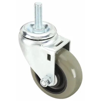 OEM Stem Caster: 3 1/2 in Wheel Dia - NSF-Listed Sanitary Threaded Stem Casters