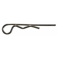 R pin used as a locking fastener in power tool assemblies and industrial equipment. Measures 2x60. Suitable for applications requiring quick-release securing of components.
