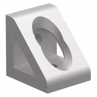 80/20 Inside Corner Bracket: Gusseted Inside-Corner Bracket, 10 Series, 1 in x 7/8 in x 1 in - Inside Corner Brackets