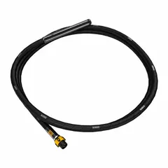 Steel replacement vibrator head and shaft with quick-connect coupling. Overall length 21 ft, width 1 3/4 in. Designed for consolidating concrete in slabs, walls, and foundations by removing air pockets.