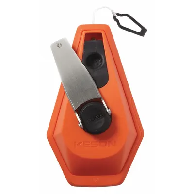 KESON K3X Chalk Line Reel, Orange, 100 ft Line, 3 oz Fill - Chalk Line Reels