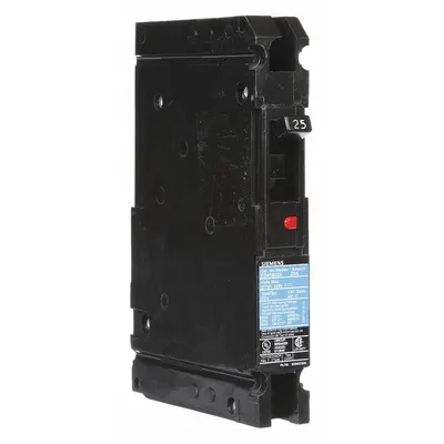 Siemens Molded Case Circuit Breaker: 25 A Amps, 22kA at 277V AC, Fixed, Load Side Lug - ED-Frame Siemens Molded Case Circuit Breakers