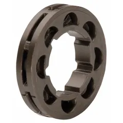 Replacement drive sprocket for masonry, tile, and concrete saws. Transfers rotational force from the motor to the blade drive system. Direct replacement part for compatible saw models.