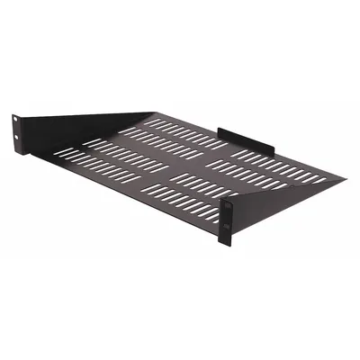 VIDEO MOUNT PRODUCTS Rack Shelf: 1 u, Vented Shelf, 12 1/2 in Overall Dp, 2 5/8 in Overall Ht - Rack-Mounted Equipment Shelves