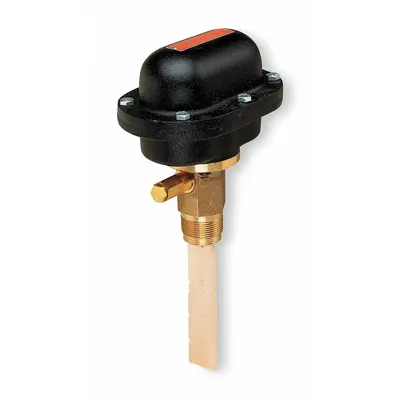 MCDONNELL & MILLER Flow Switch: Paddle, 1 1/4 in/16 in For Pipe Size, Brass - Insertion-Style Switches for Liquids