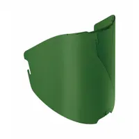 This green polycarbonate face shield lens is a replacement component for the PAPR 2 powered air-purifying respirator system. It provides optical clarity and impact protection for respiratory protection applications in industrial environments