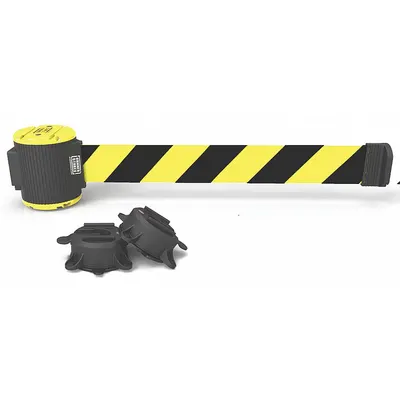 BANNER STAKES Magnetic-Mount Retractable Belt Barrier - Magnetic-Mount Retractable Belt Barriers