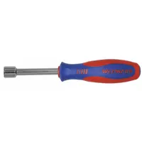 WESTWARD Hollow Round Shank Nut Driver: Straight, SAE, Without Magnetized Tip, Std, 3/8 in Tip Size