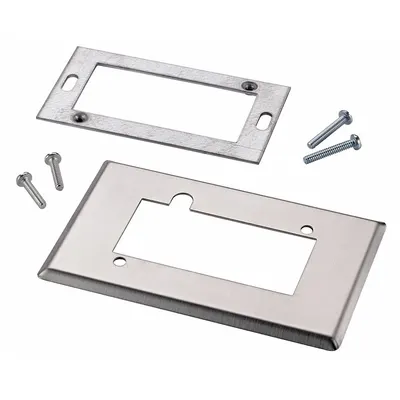 JOHNSON CONTROLS Temperature Sensor Wall Mount Plate: Johnson Controls T4000 Series, White - Mounting Kits