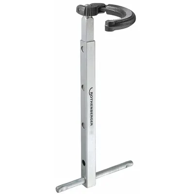 ROTHENBERGER Basin Nut Wrench: Telescoping Handle, Alloy Steel, 6 5/16 in Overall Wd - Basin Wrenches
