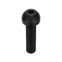 Socket Head Cap Screw: 1/4"-28 Thread Size, 1 in Lg, Button, Black Oxide, Alloy Steel, 100 PK (MPN 25F100KBC)