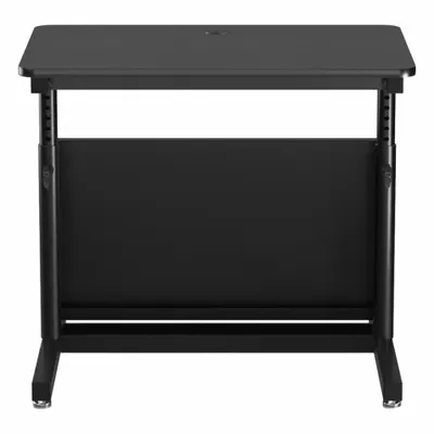 VERSADESK Standing Desk: Black, Wood, 36 in Overall Wd, 24 in Overall Dp - Manual Adjustable-Height Desks