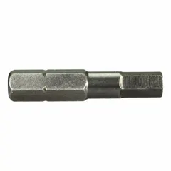 Metric hex impact bit with 6 mm hex head, standard length, impact rated. Suitable for high-torque fastening with impact drivers in construction and assembly. Sold as a 5-pack.