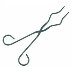 Crucible Tongs, 9 in Overall Length, Stainless Steel with PTFE Coating, 1 in Crucible Tip