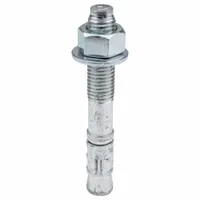 RED HEAD Wedge Anchor: 5 1/2 in Overall Lg, 3/4 in Dia, 3/4"-10 Thread Size, Stainless Steel, 10 PK (MPN WW-3454)
