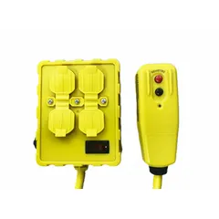 This auto-reset GFCI cord provides ground fault protection for power tools and equipment. It features a 6 ft length, 12/3 gauge SJTW cord, NEMA 5-15P plug, and NEMA 5-15R receptacle. Rated 15 A at 125V AC, it automatically restores power after a ground fault is cleared. Suitable for temporary power applications requiring shock protection.